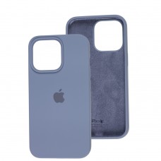 Чохол для iPhone 13 Pro Square Full silicone сірий / lavender gray