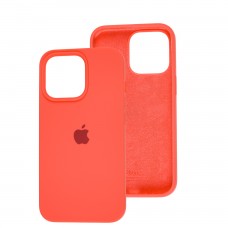 Чохол для iPhone 13 Pro Square Full silicone кавуновий / watermelon red
