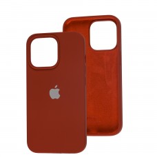 Чехол для iPhone 13 Pro Silicone Full красный / dark red