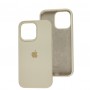 Чохол для iPhone 13 Pro Square Full silicone бежевий / antigue white