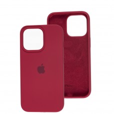 Чехол для iPhone 13 Pro Silicone Full красный / rose red