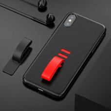 Чехол для iPhone X / Xs Baseus  Little Tail Case черный + красный