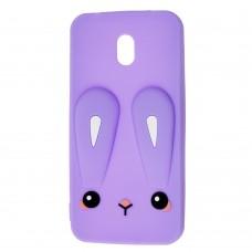 Чехол 3D для Xiaomi Redmi 8A Rabbit фиолетовый