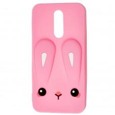 Чохол 3D для Xiaomi Redmi 8 Rabbit рожевий