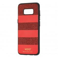 Чехол для Samsung Galaxy S8+ (G955) woto с блестками красный