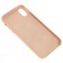 Чохол Silicone для iPhone X / Xs case рожевий пісок