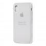 Чохол Silicone для iPhone X / Xs case білий