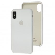 Чехол Silicone для iPhone X / Xs case белый