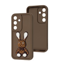 Чохол для Samsung Galaxy S24 Pretty Things brown / rabbit