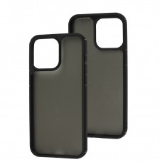 Чехол для iPhone 15 Pro Max Berlia carbon fiber черный