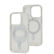 Чехол для iPhone 15 Pro Berlia crystal MagSafe прозрачный