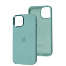 Чехол для iPhone 14 New silicone case ice blue