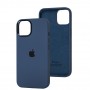 Чохол для iPhone 14 New silicone case navy blue