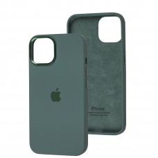 Чехол для iPhone 14 New silicone case pine green
