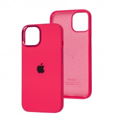 Чехол для iPhone 14 New silicone case shiny pink