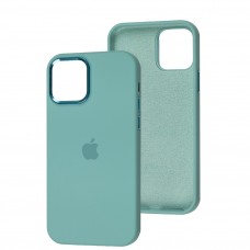 Чехол для iPhone 12/12 Pro New silicone Metal Buttons ice blue