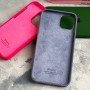Чехол для iPhone 12 / 12 Pro New silicone Metal Buttons lavender gray