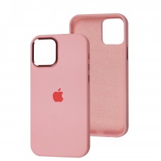 Чохол для iPhone 12 / 12 Pro New silicone Metal Buttons light pink