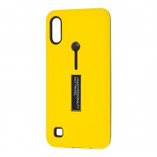 Чохол для Samsung Galaxy A10 (A105) Kickstand жовтий