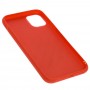 Чохол для iPhone 11 off-white leather червоний