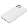 Чехол для iPhone 11 Pro Max off-white leather белый