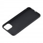 Чохол для iPhone 11 Pro Max off-white leather чорний