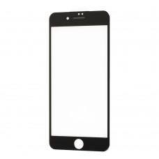Захисне скло 5D для iPhone 7 Plus/8 Plus Full Glue + сітка на динамік чорне (OEM)