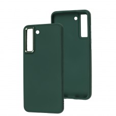 Чохол для Samsung Galaxy S21 FE (G990) Bonbon Metal style pine green