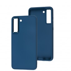 Чохол для Samsung Galaxy S21 FE (G990) Bonbon Metal style denim blue