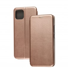 Чехол книжка Premium для Samsung Galaxy A03 (A035) розово-золотистый