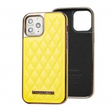 Чехол для iPhone 12 / 12 Pro Puloka leather case yellow