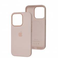 Чохол для iPhone 15 Pro MagSafe Silicone Full Size light pink
