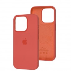 Чехол для iPhone 15 Pro MagSafe Silicone Full Size guava