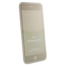 Защитное стекло Full Matt iPhone 6 белый (OEM)