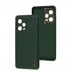 Чохол для Xiaomi Redmi Note 12 Pro 5G Leather Xshield army green
