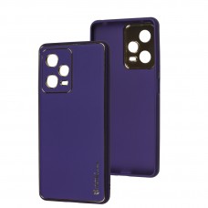 Чехол для Xiaomi Redmi Note 12 Pro 5G Leather Xshield ultra violet