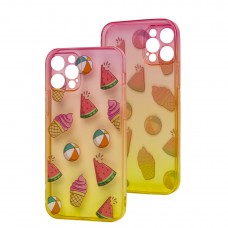 Чехол для iPhone 12 Pro Wave Sweet red/ yellow/watermelon