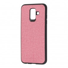 Чохол для Samsung Galaxy A6 2018 (A600) Hard Textile рожевий