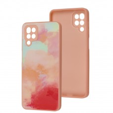 Чехол для Samsung Galaxy A12/M12 Marble Clouds pink sand