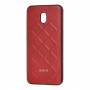 Чехол для Xiaomi Redmi 8A Jesco Leather красный