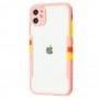Чехол для iPhone 11 Armor clear розовый