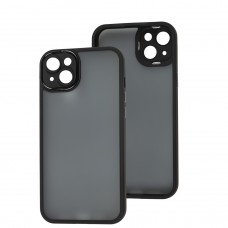 Чехол для iPhone 14 Plus Luxury Metal Lens черный