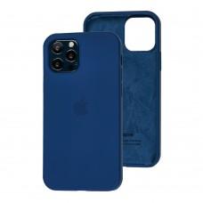 Чехол Silicone для iPhone 12 / 12 Pro case cobalt blue 