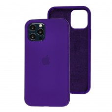 Чехол Silicone для iPhone 12 / 12 Pro case dark purple