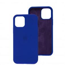 Чехол Silicone для iPhone 12 / 12 Pro case sapphire blue