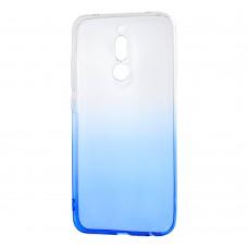 Чехол для Xiaomi Redmi 8 Gradient Design бело-голубой