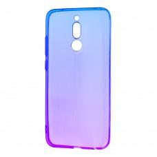 Чехол для Xiaomi Redmi 8 Gradient Design фиолетово-синий