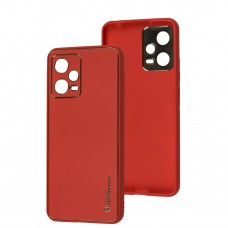 Чехол для Xiaomi Poco X5 / Note 12 5G Leather Xshield red