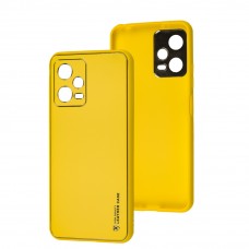 Чехол для Xiaomi Poco X5 / Note 12 5G Leather Xshield yellow