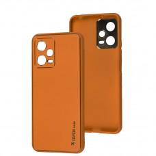 Чехол для Xiaomi Poco X5 / Note 12 5G Leather Xshield apricot